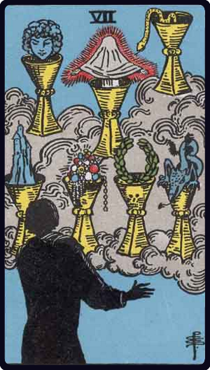 Seven of Cups Tarot Meaning